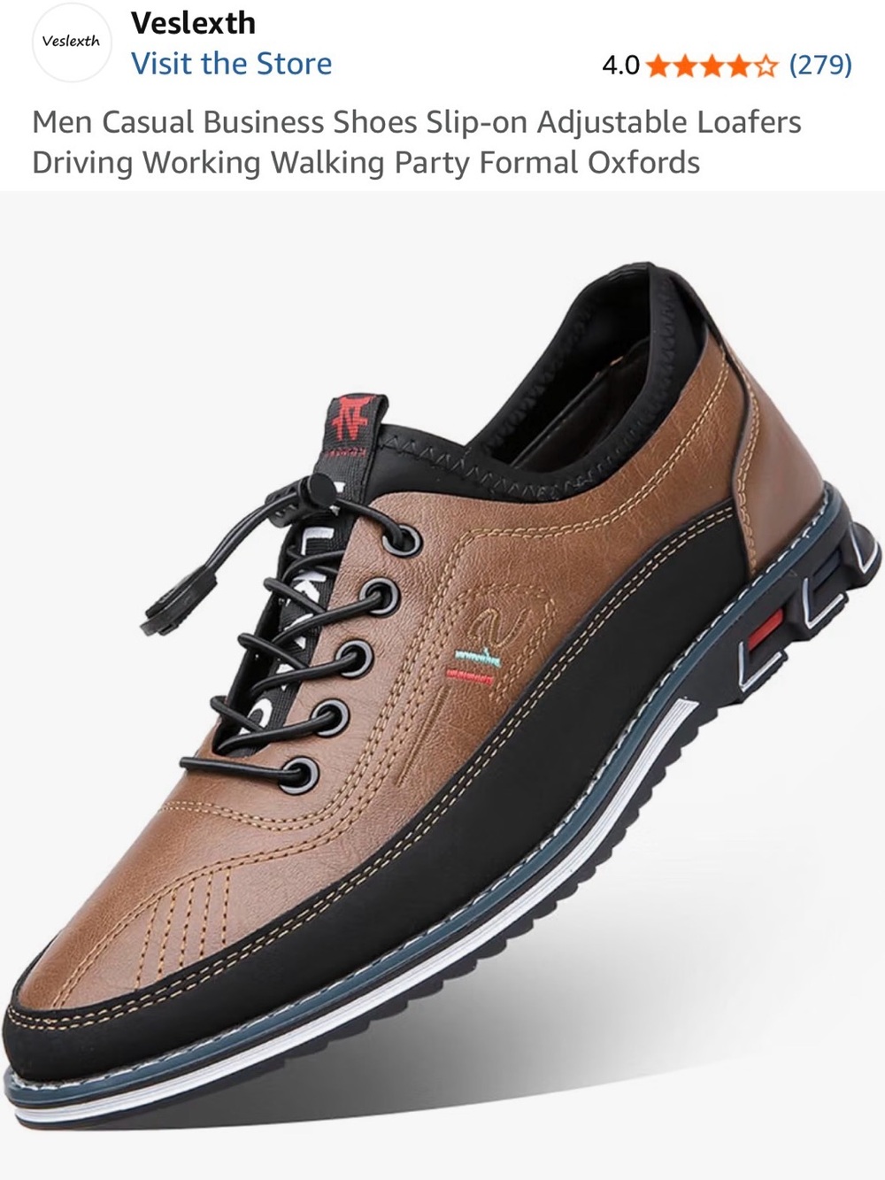 Men's Brown & Black Casual Slip-On Loafers